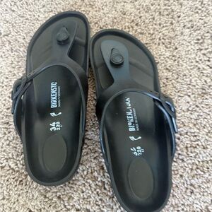 Birkenstock Arizona Essentials Black Sandals Size 34 (us 5)